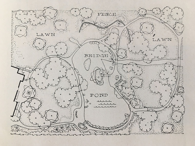 Early map of the Valley House Gallery